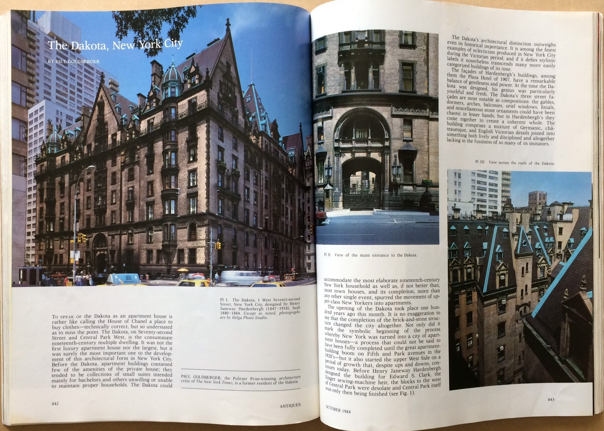 Image for (The Dakota , New York City )The Magazine, Antiques; October, 1984