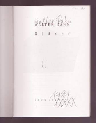 Image for Walter Dahn: Glaser