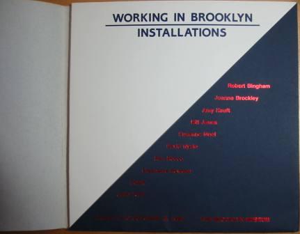 Image for Working in Brooklyn/Installations