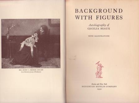 Image for Background With Figures: Autobiography of Cecilia Beaux