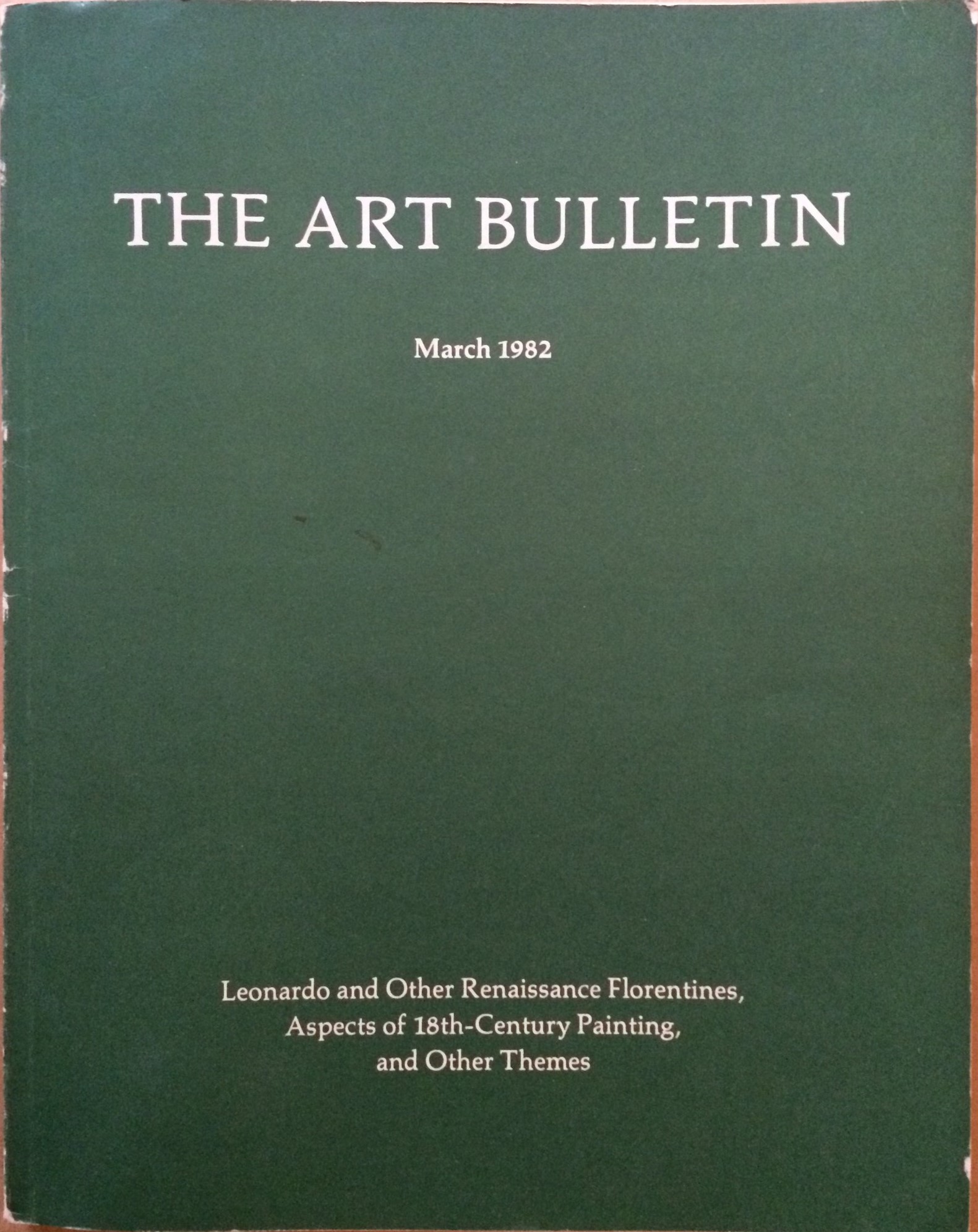 Image for The Art Bulletin - March, 1982 - Vol. LXIV, no.1
