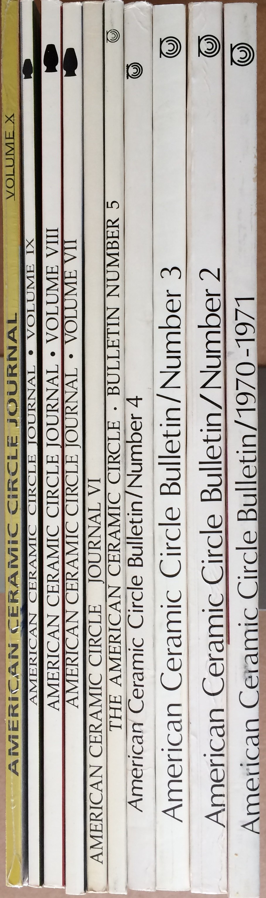 Image for American Ceramic Circle Bulletin / Journal; Volumes I through X