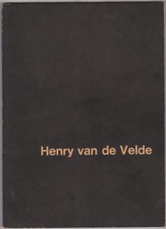 Image for Henry van de Velde, zum 100. Geburtstag