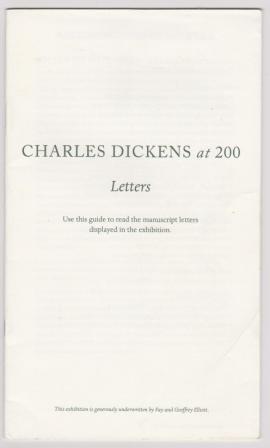 Image for Charles Dickens at 200 - Letters